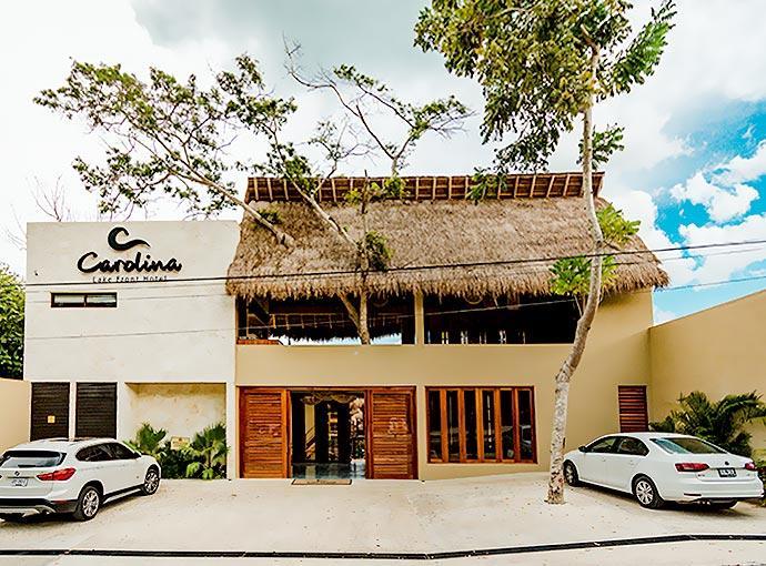Hotel Carolina Bacalar Exteriér fotografie