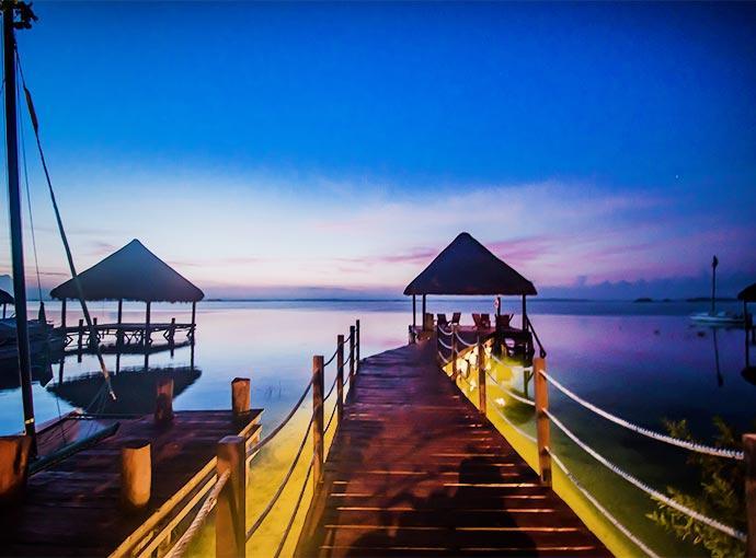 Hotel Carolina Bacalar Exteriér fotografie