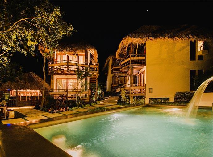 Hotel Carolina Bacalar Exteriér fotografie