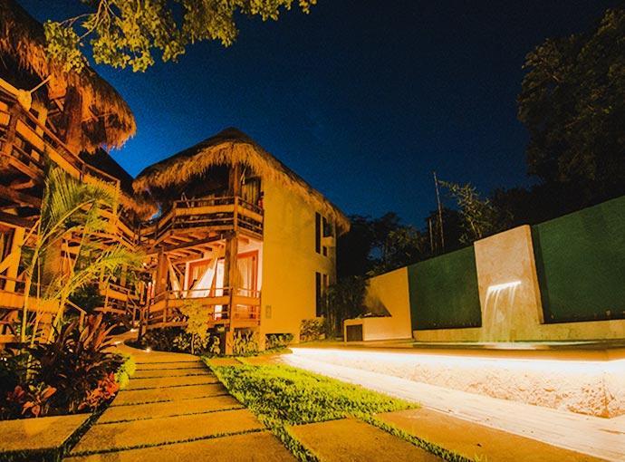 Hotel Carolina Bacalar Exteriér fotografie