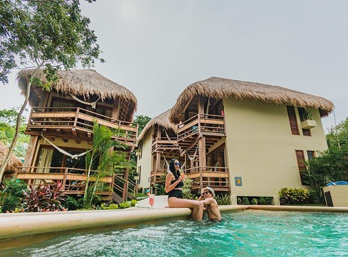 Hotel Carolina Bacalar Exteriér fotografie